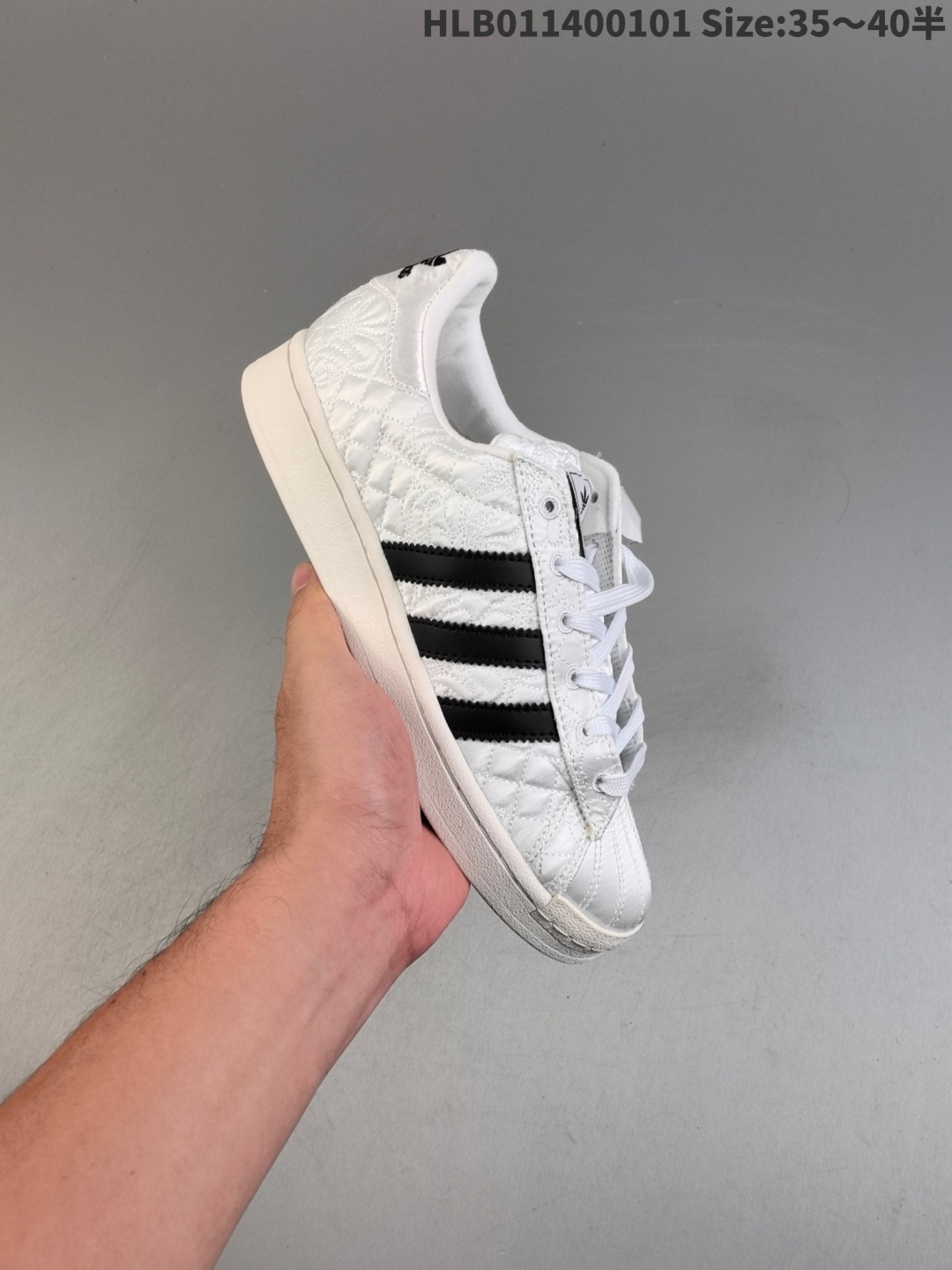 Adidas x Caroline Hu Superstar W Bow Sneakers White/Black