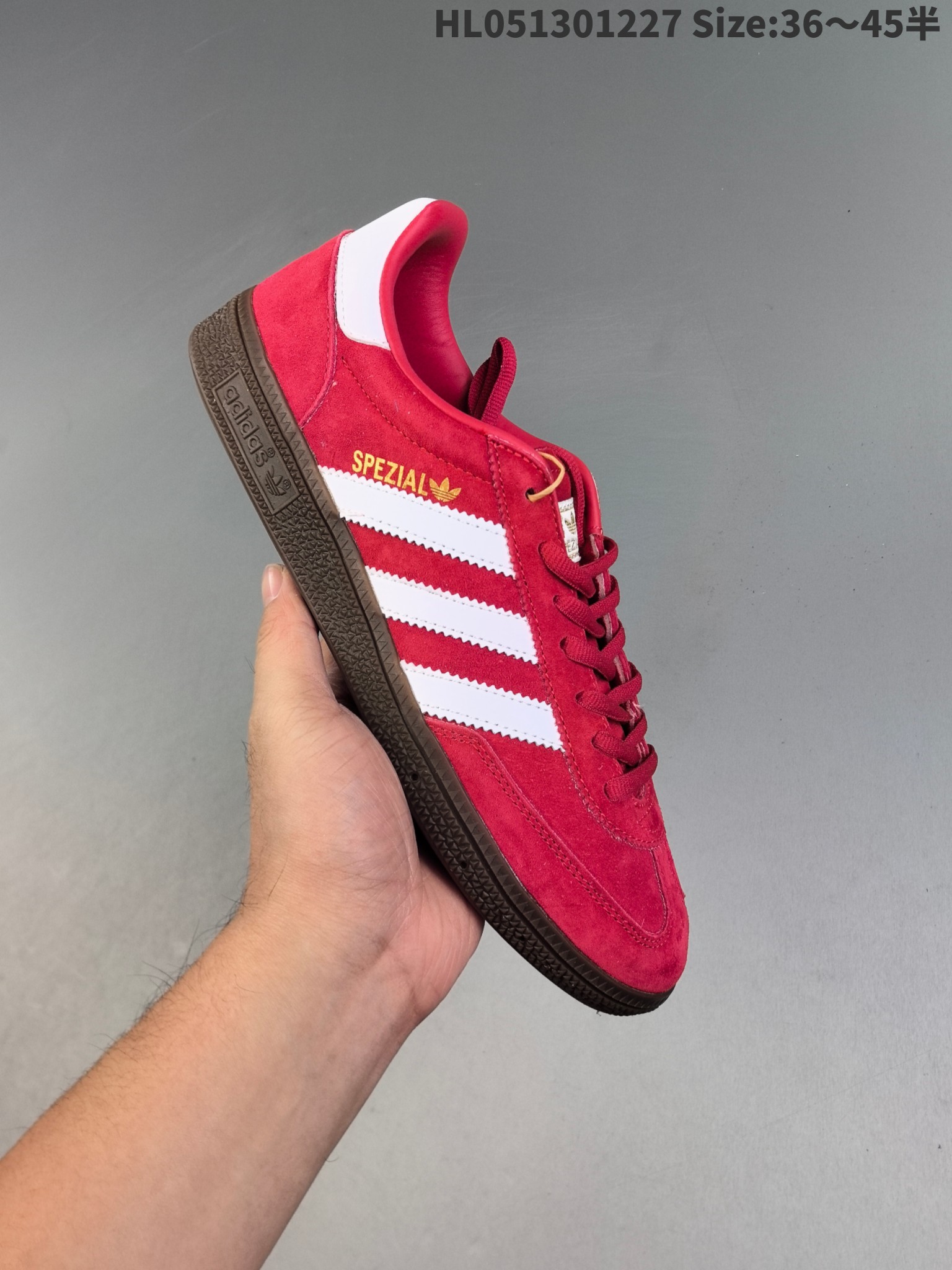 Adidas Originals Handball SPZL Suede Sneakers Red