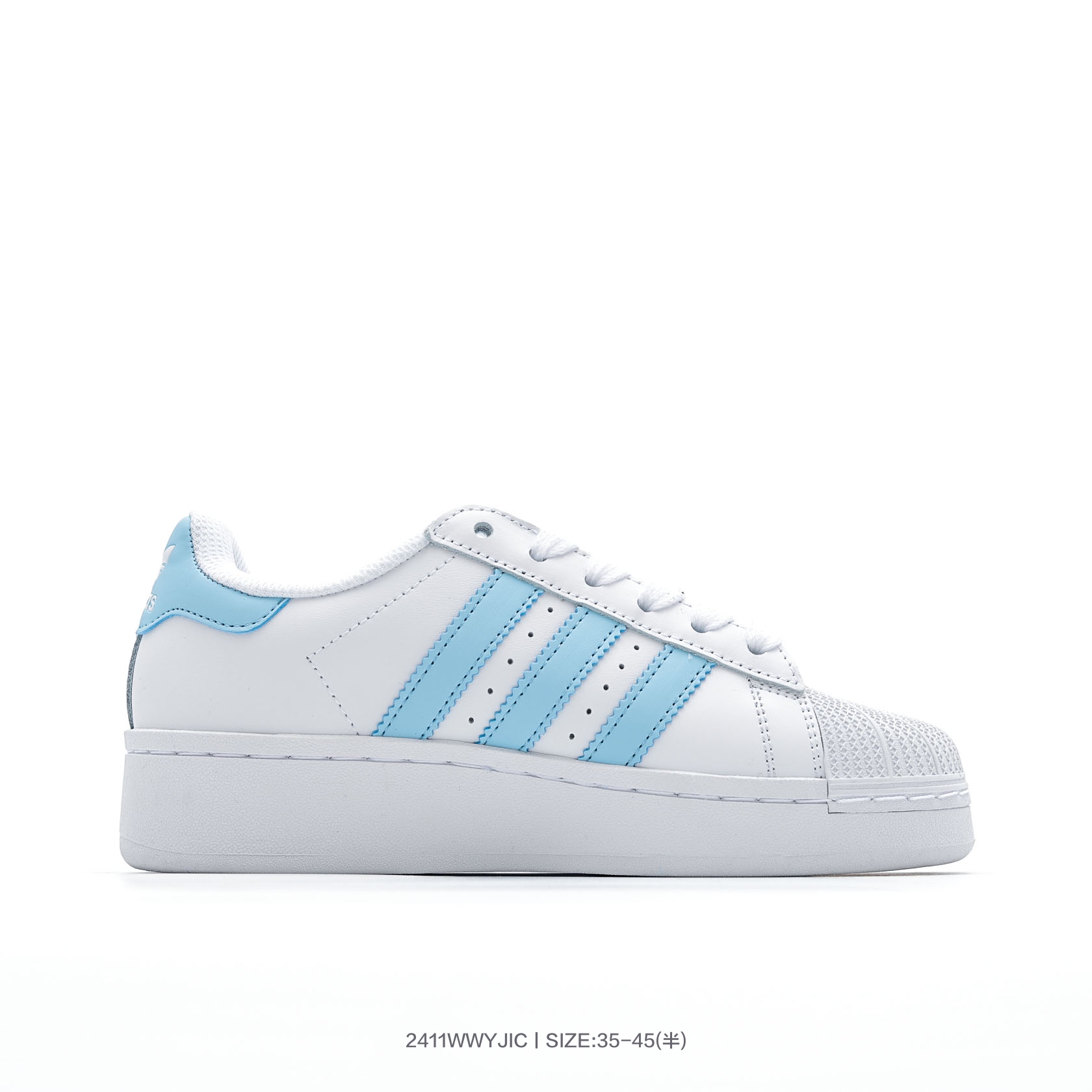 Adidas Superstar XLG Platform Sneakers White/Light Blue