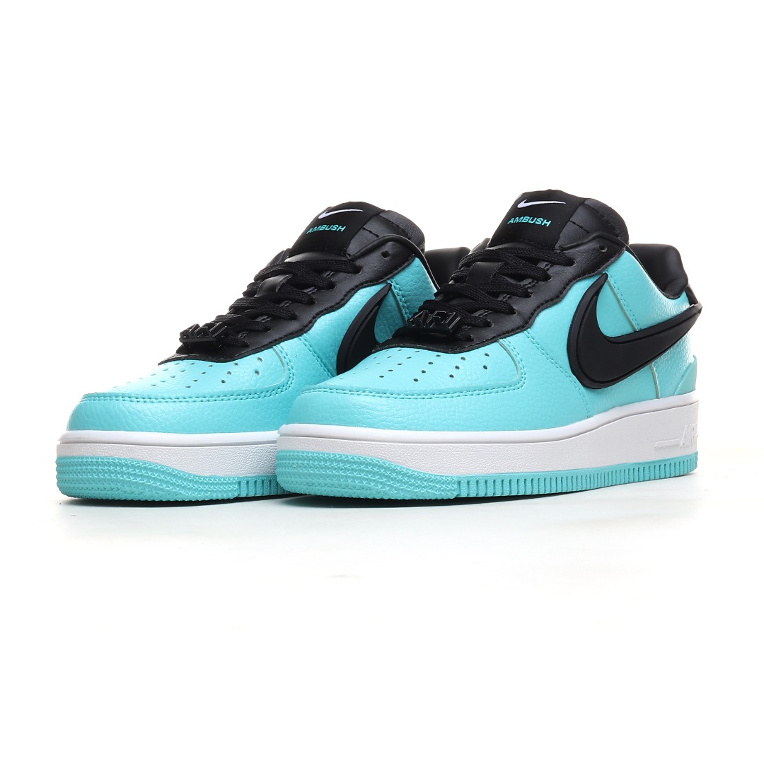 Nike x AMBUSH Air Force 1 Low Leather Sneakers Tiffany Blue