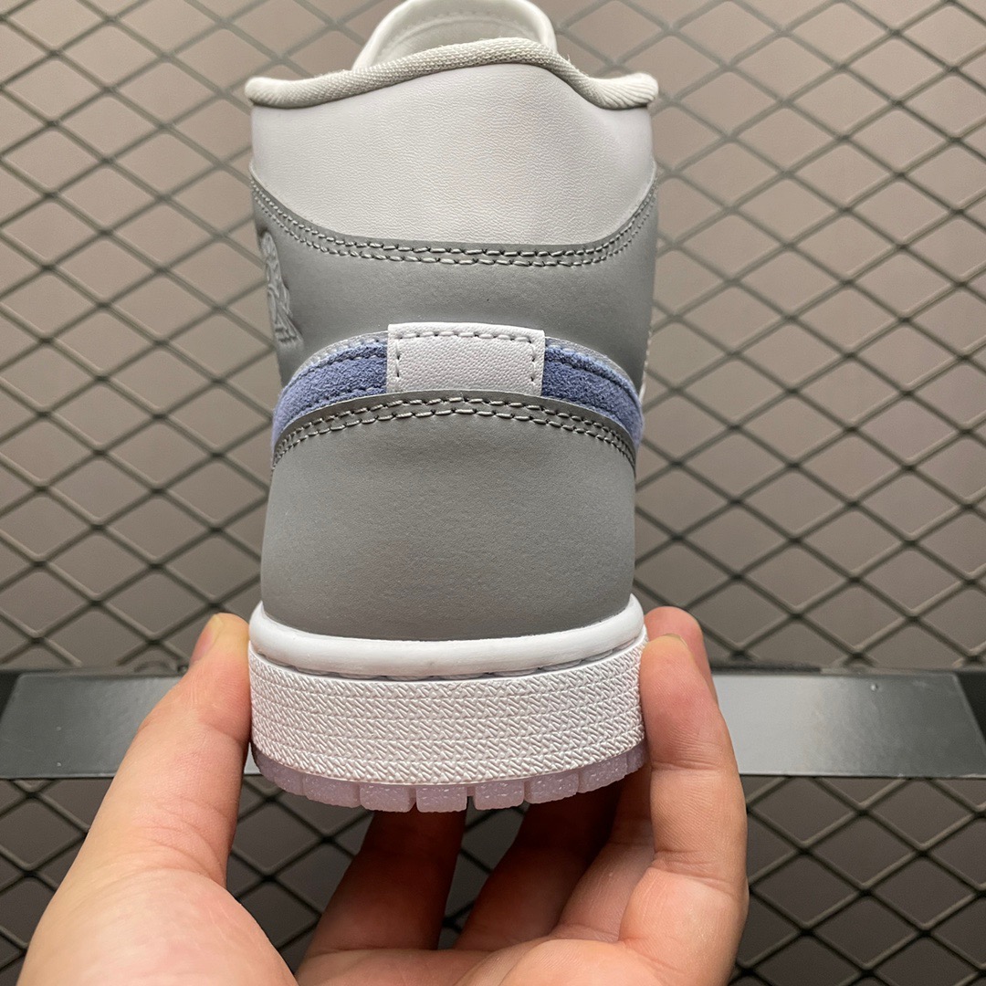 Jordan 1 Mid BQ6472-105 Grey/White/Blue