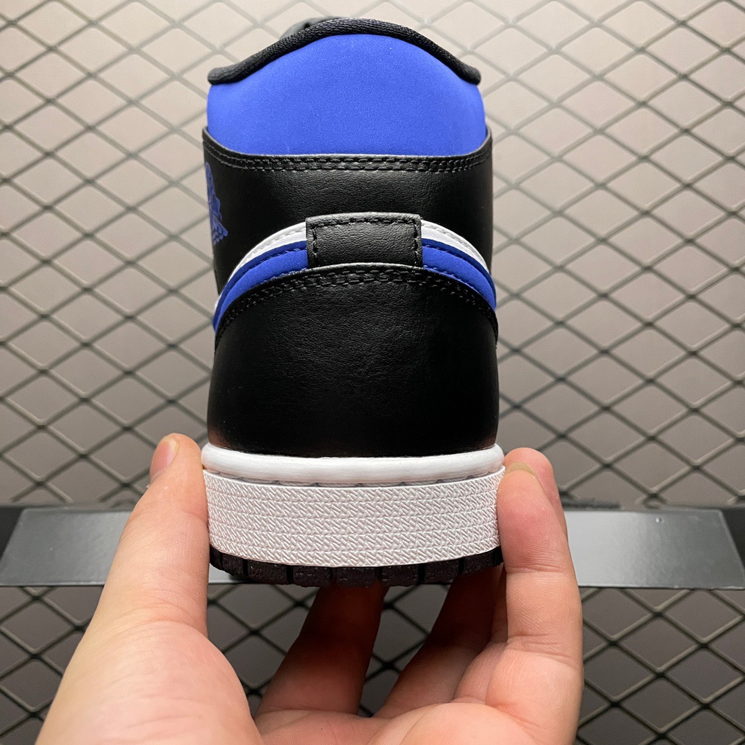 Jordan 1 Mid Leather Sneakers Blue