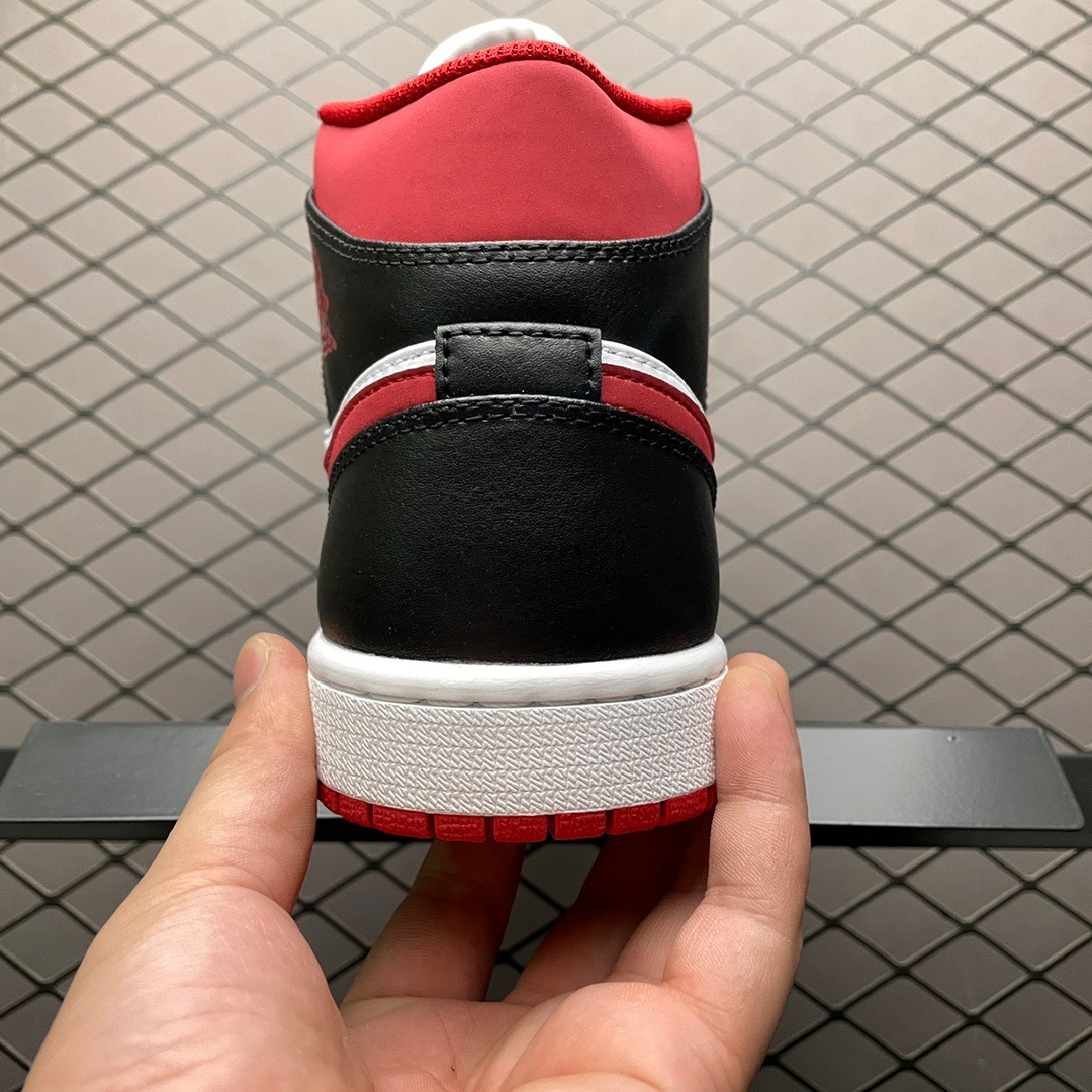 Jordan Air Jordan 1 Mid White Black Red