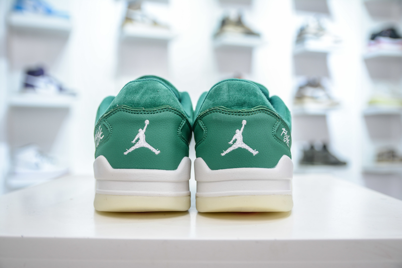 Jordan Flight Court Low Retro Basketball Shoes Green