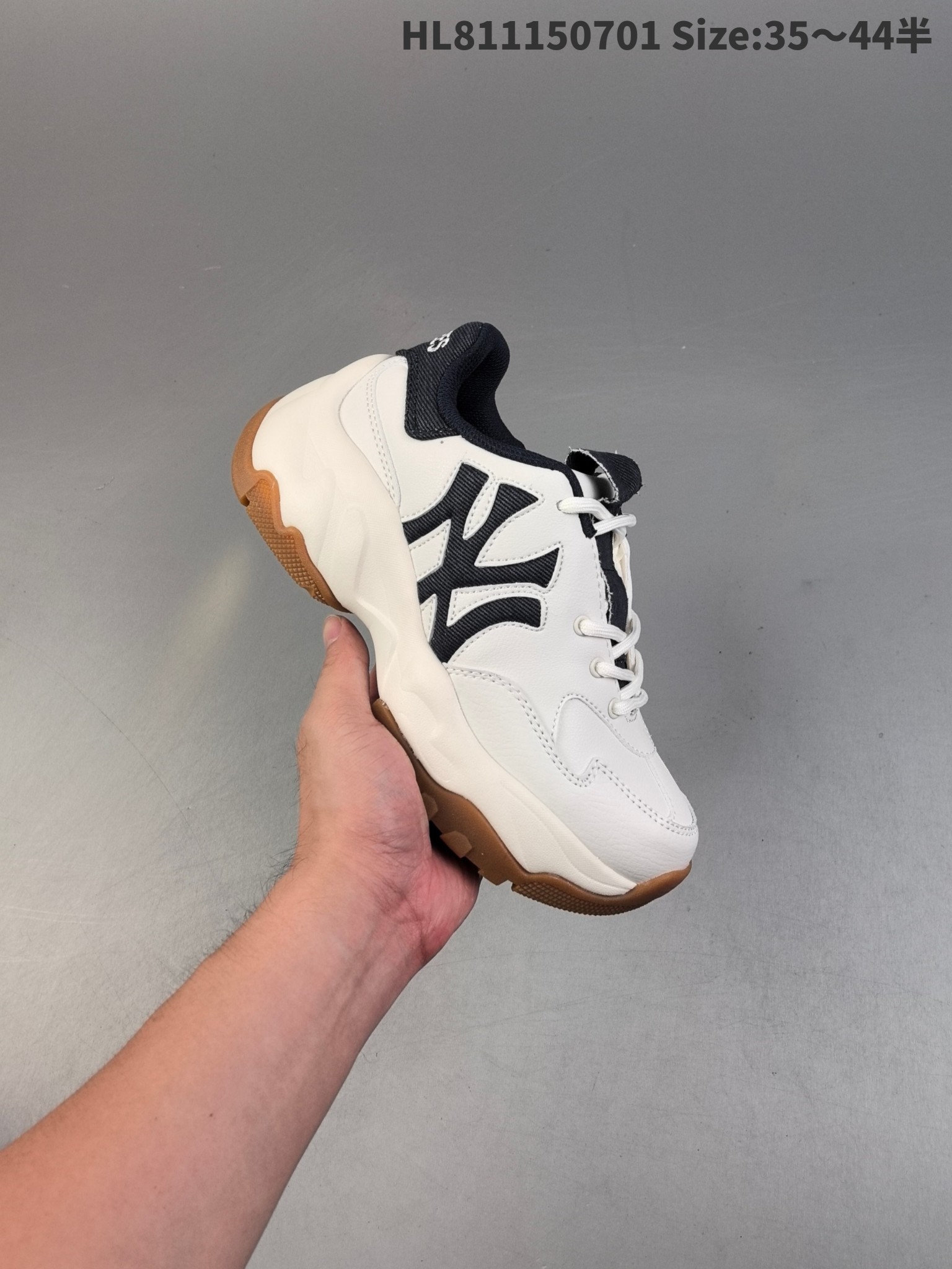 MLB Bigball Chunky Curve Sneakers White/Black