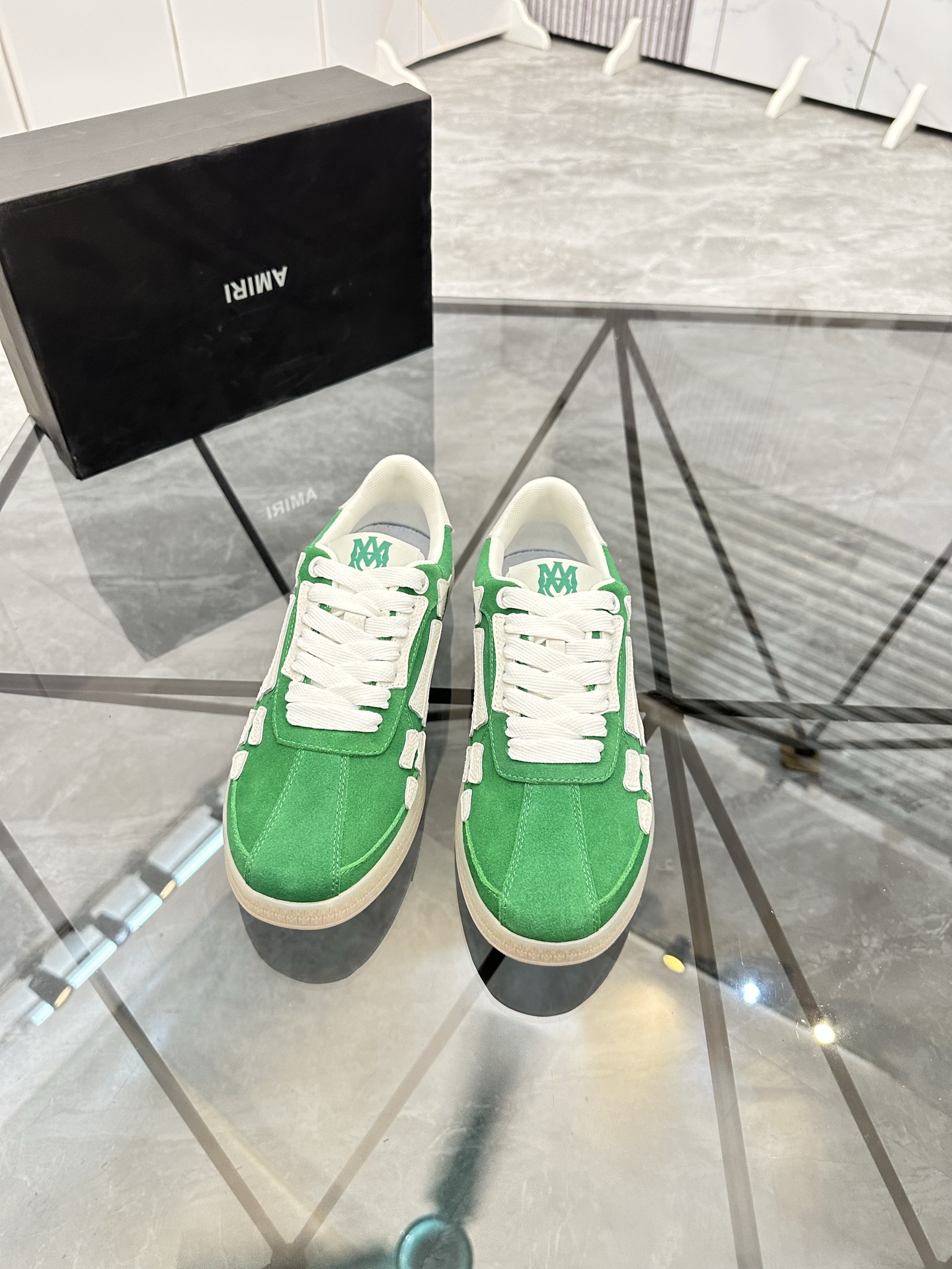 Amiri Low-Top Casual Sneakers Green