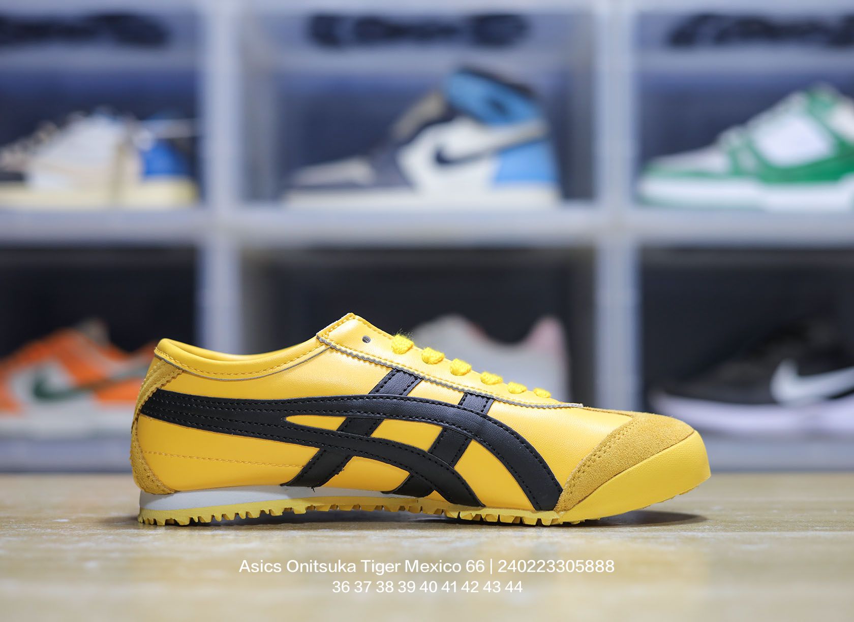 Asics Onitsuka Tiger Mexico 66 Leather Sneakers Yellow