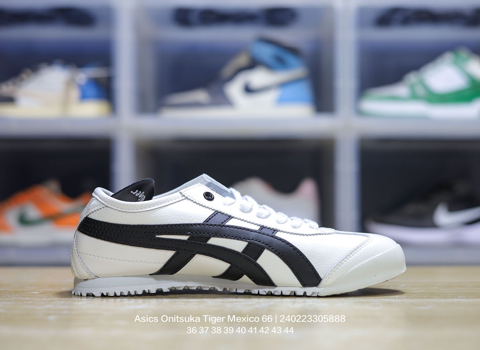 Asics Onitsuka Tiger Mexico 66 Leather Sneakers White/Black