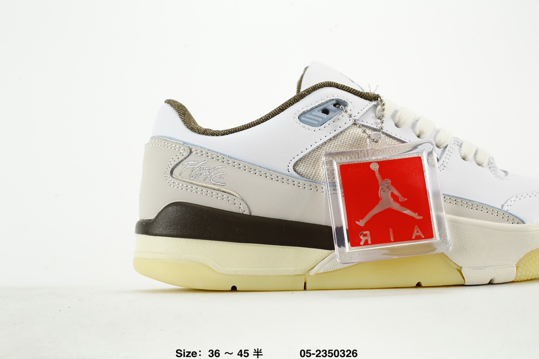Jordan Flight Court Low Retro Sneakers White/Gray