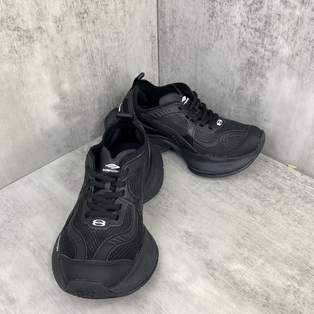 Balenciaga Breathable Running Shoes Black