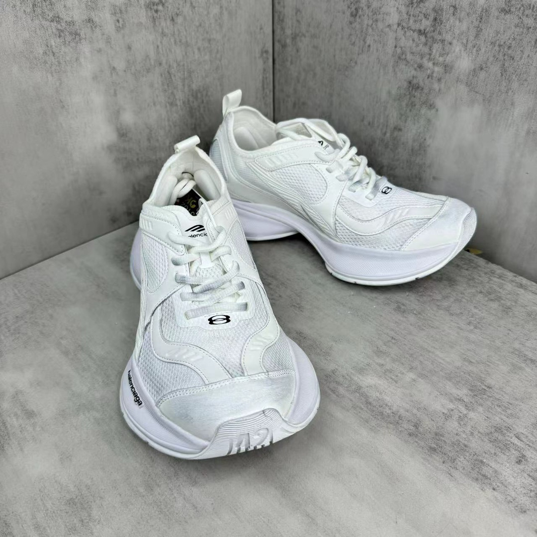Balenciaga Lightweight Breathable Running Sneakers White