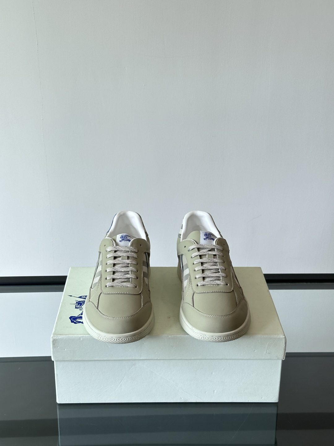 Burberry Vintage Check Low-Top Sneakers Beige