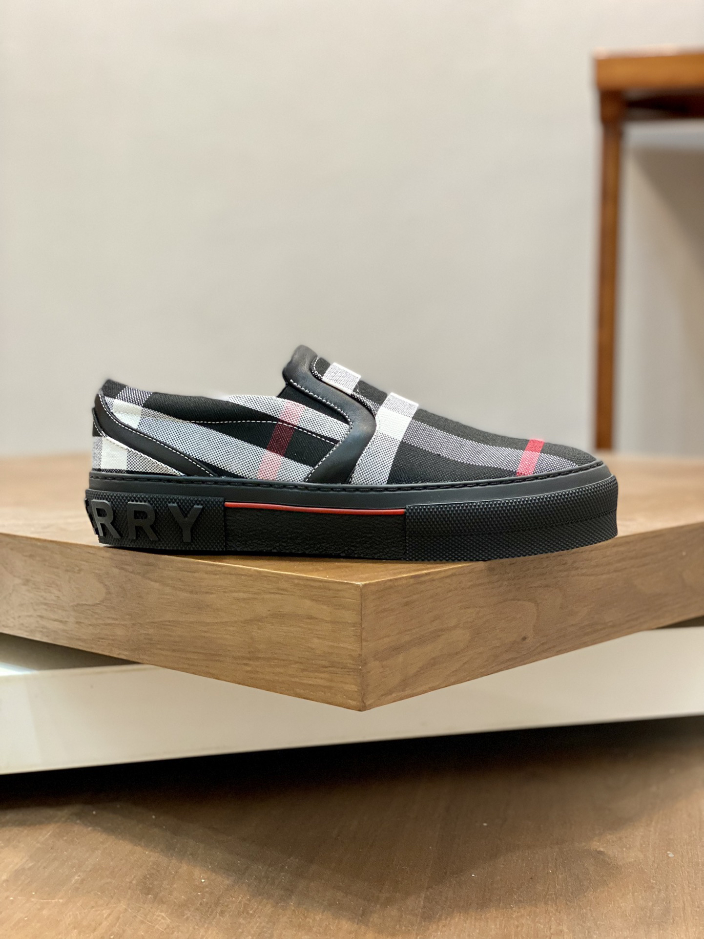 Burberry Check Slip-On Sneakers Multi
