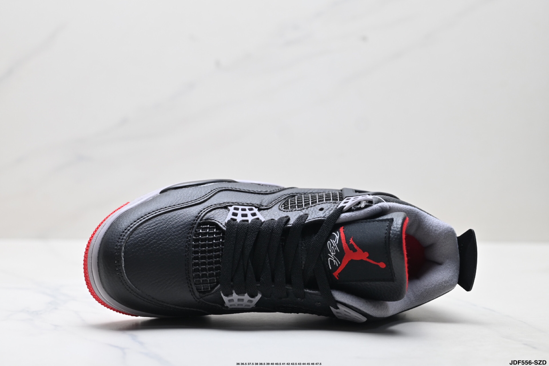 Jordan Air 4 Retro Mid Top Sneakers Black/Red
