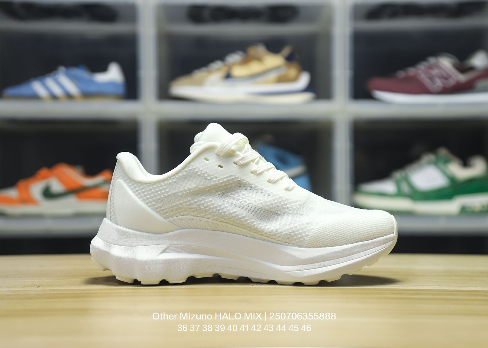 Mizuno HALO MIX Wave Cushioned Runners White