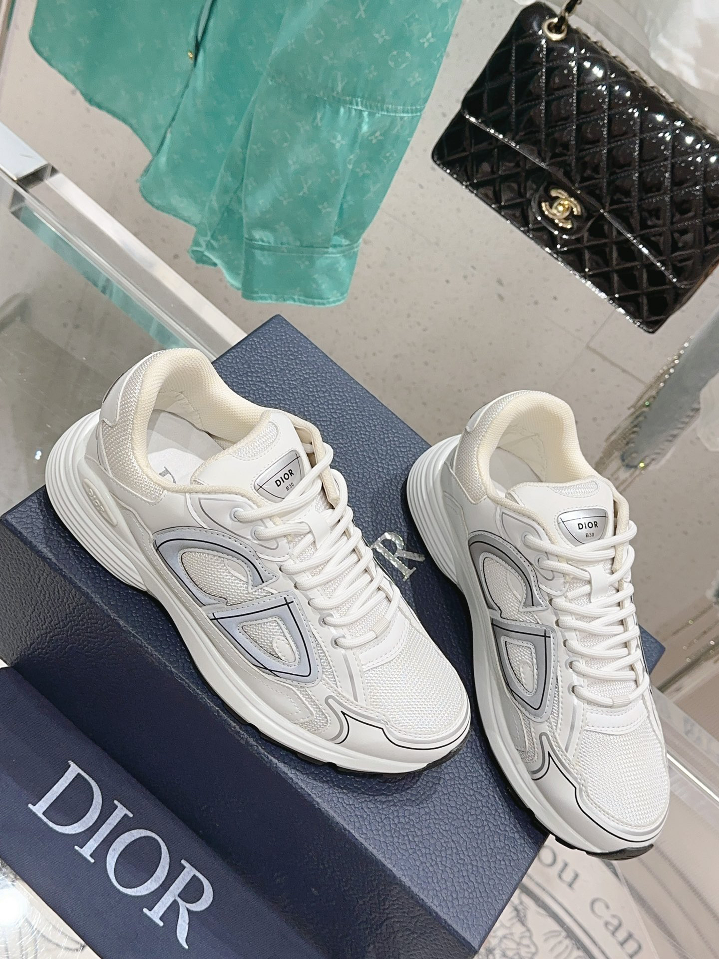 Dior B30 Low-Top Sneakers White