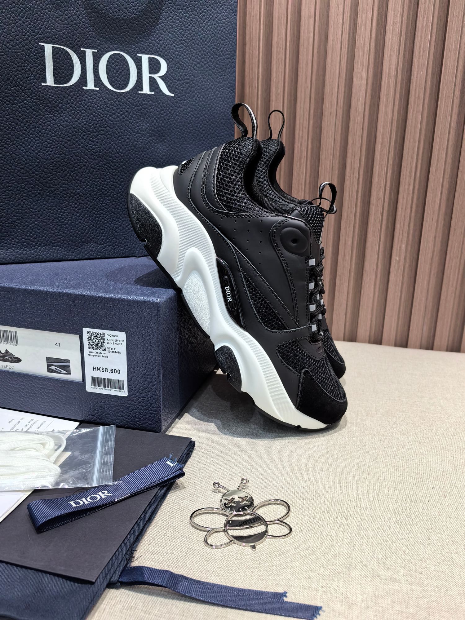 Dior B22 Knit Mesh Sneakers Black