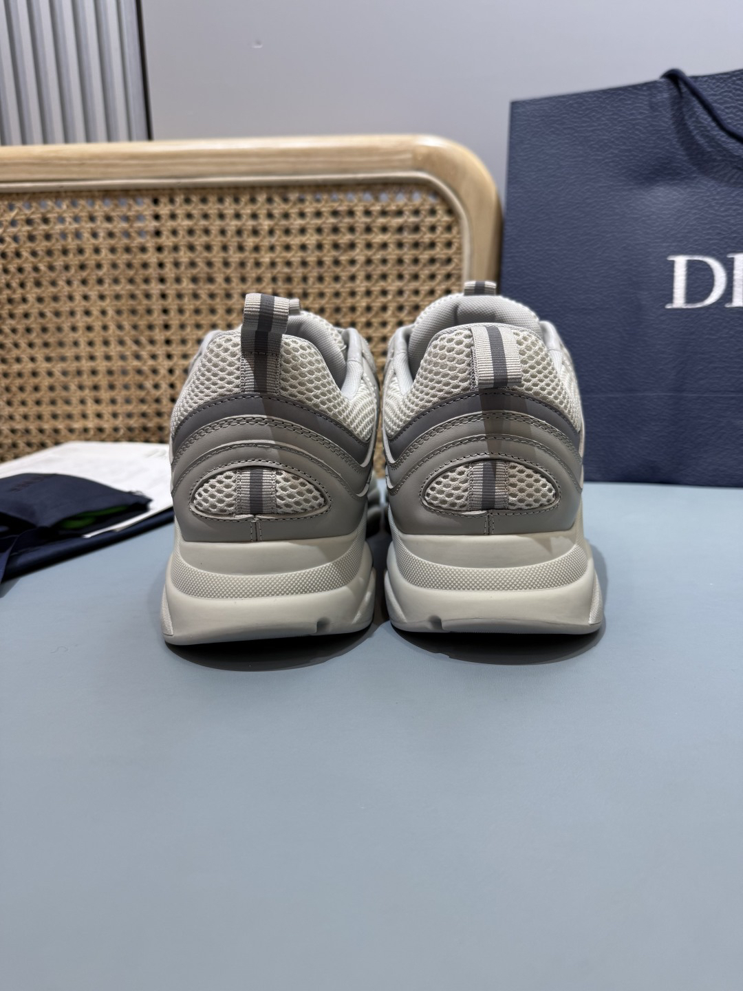 Dior B22 Chunky Runner Sneakers Gray