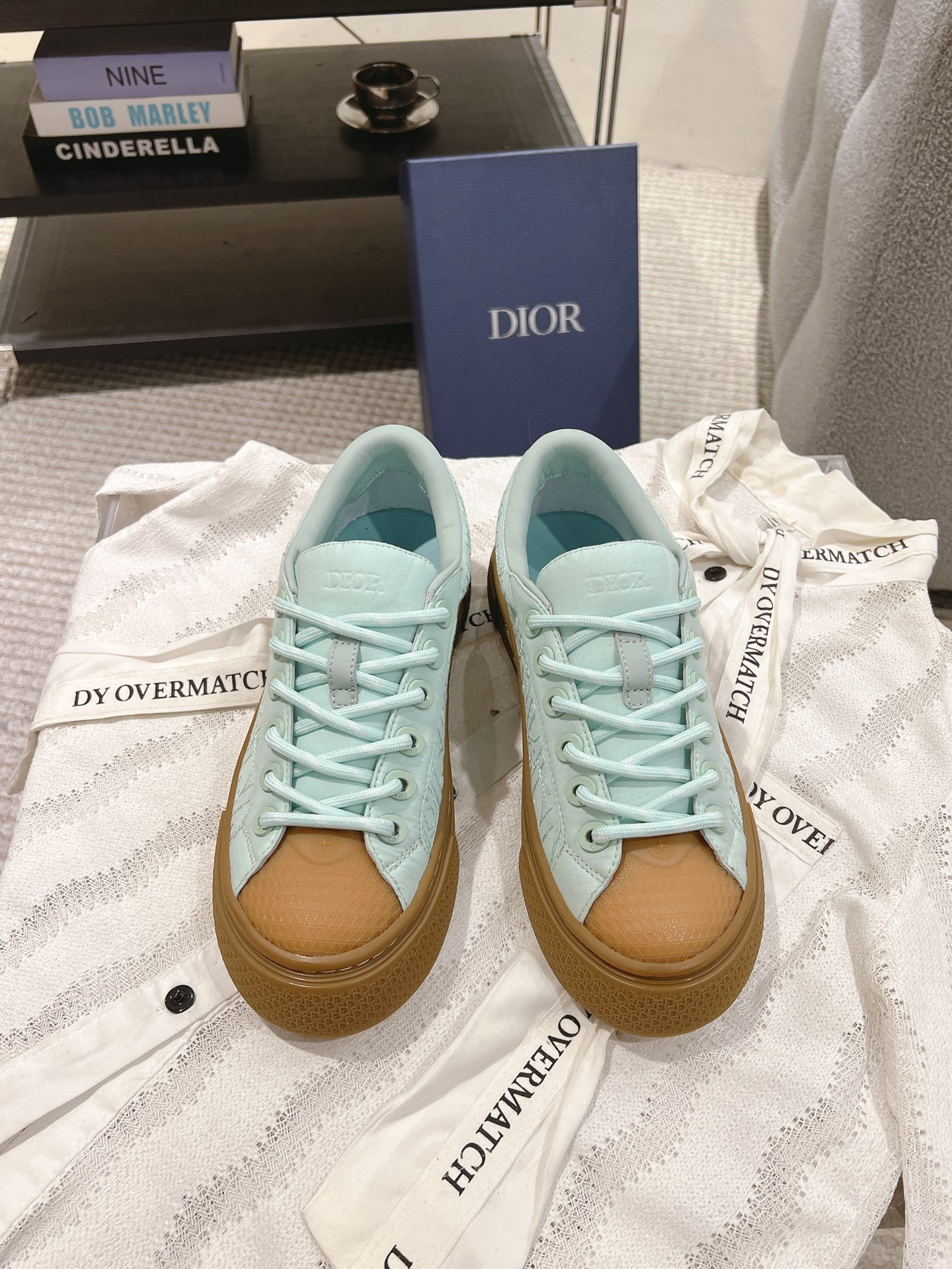 Dior B33 Low-Top Sneakers Mint