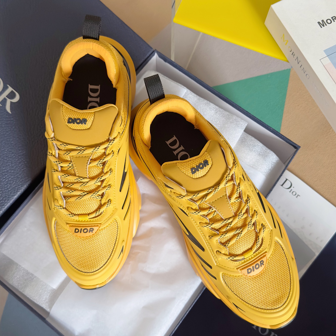 Dior B44 Blade Chunky Runner Yellow