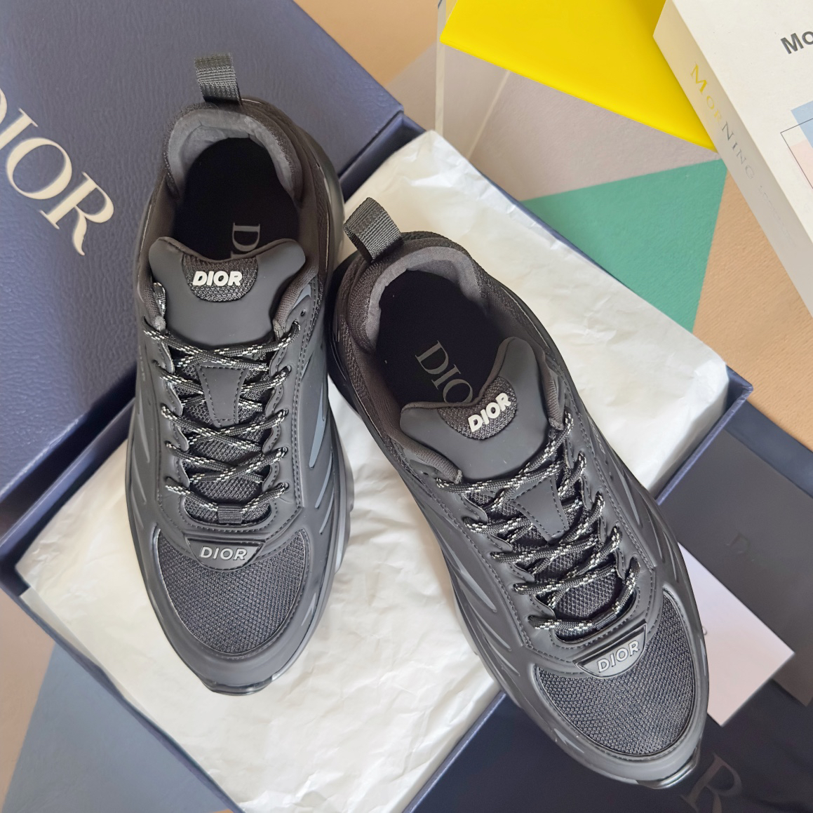Dior B44 Blade Chunky Sneakers Black