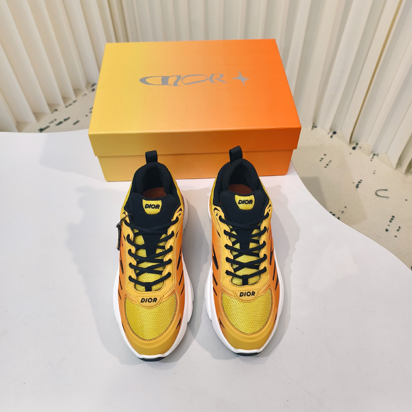 Dior B44 Blade Chunky Sneakers Yellow/Orange