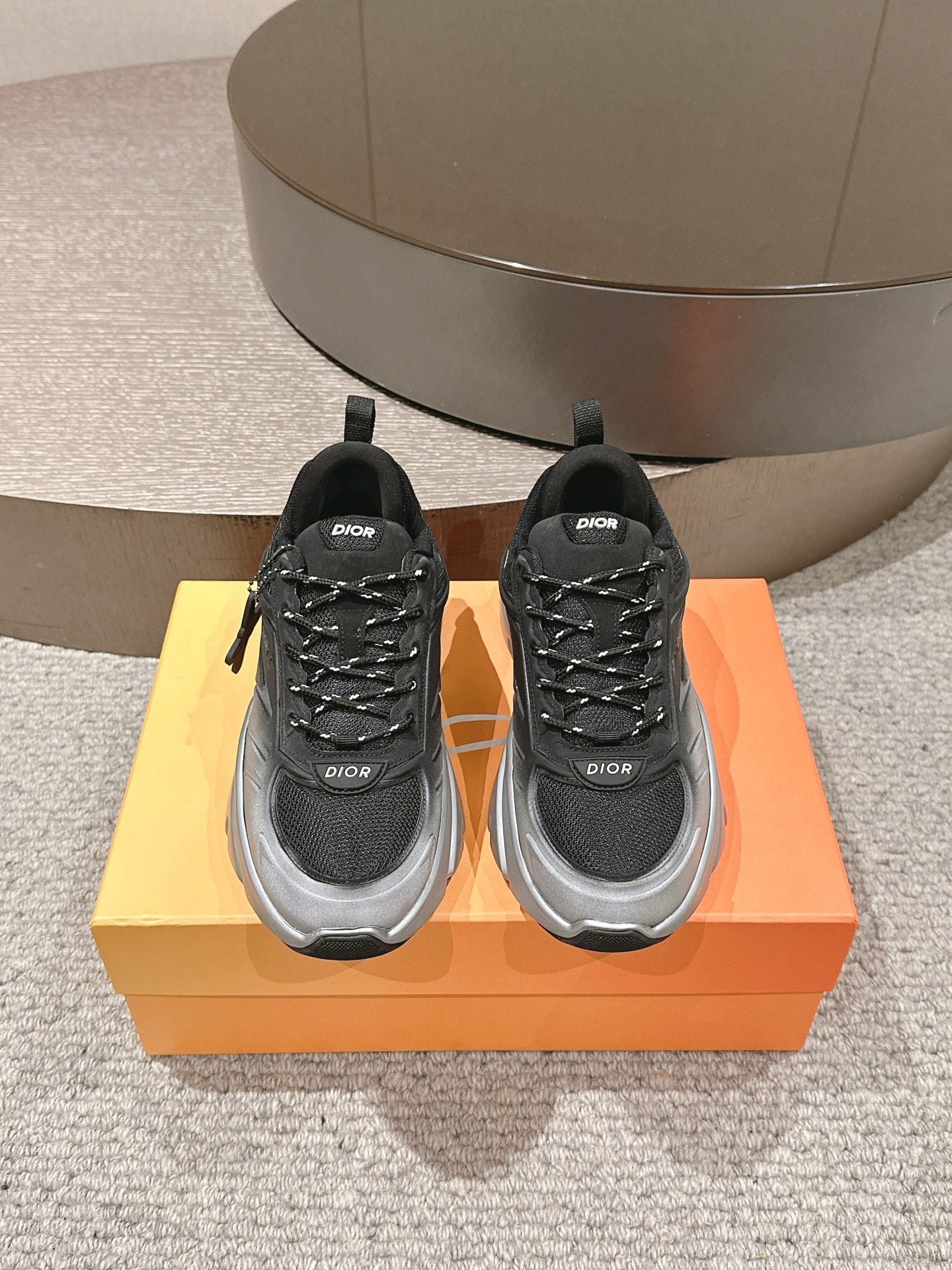 Dior B44 Dad Sneakers Black/Silver