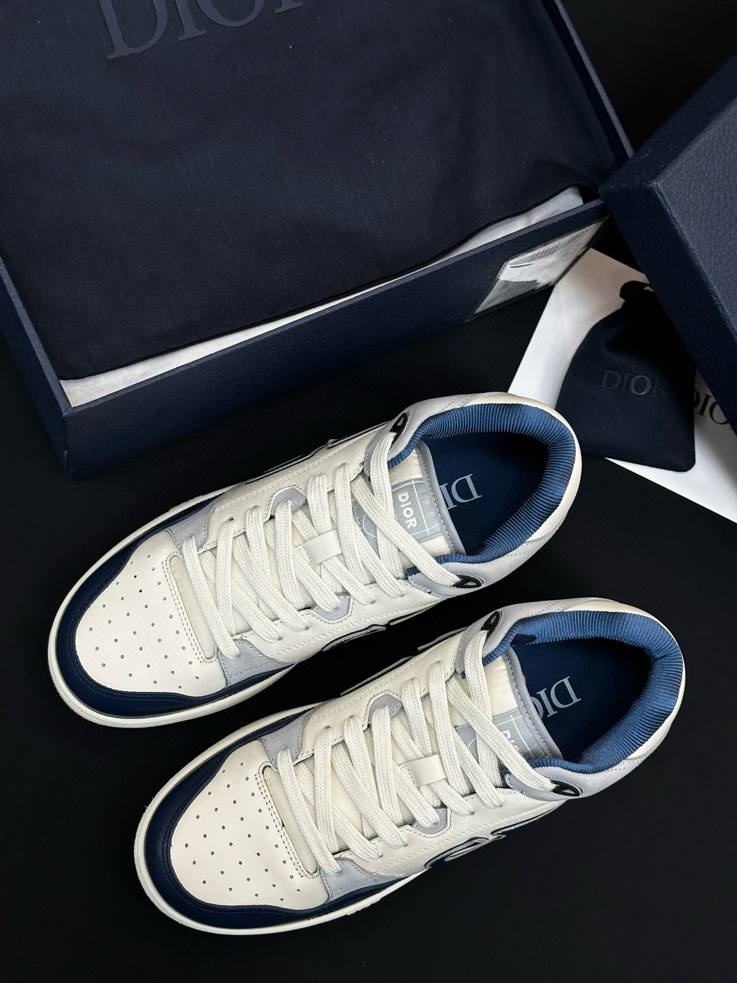 Dior B57 Low-Top Sneakers Navy