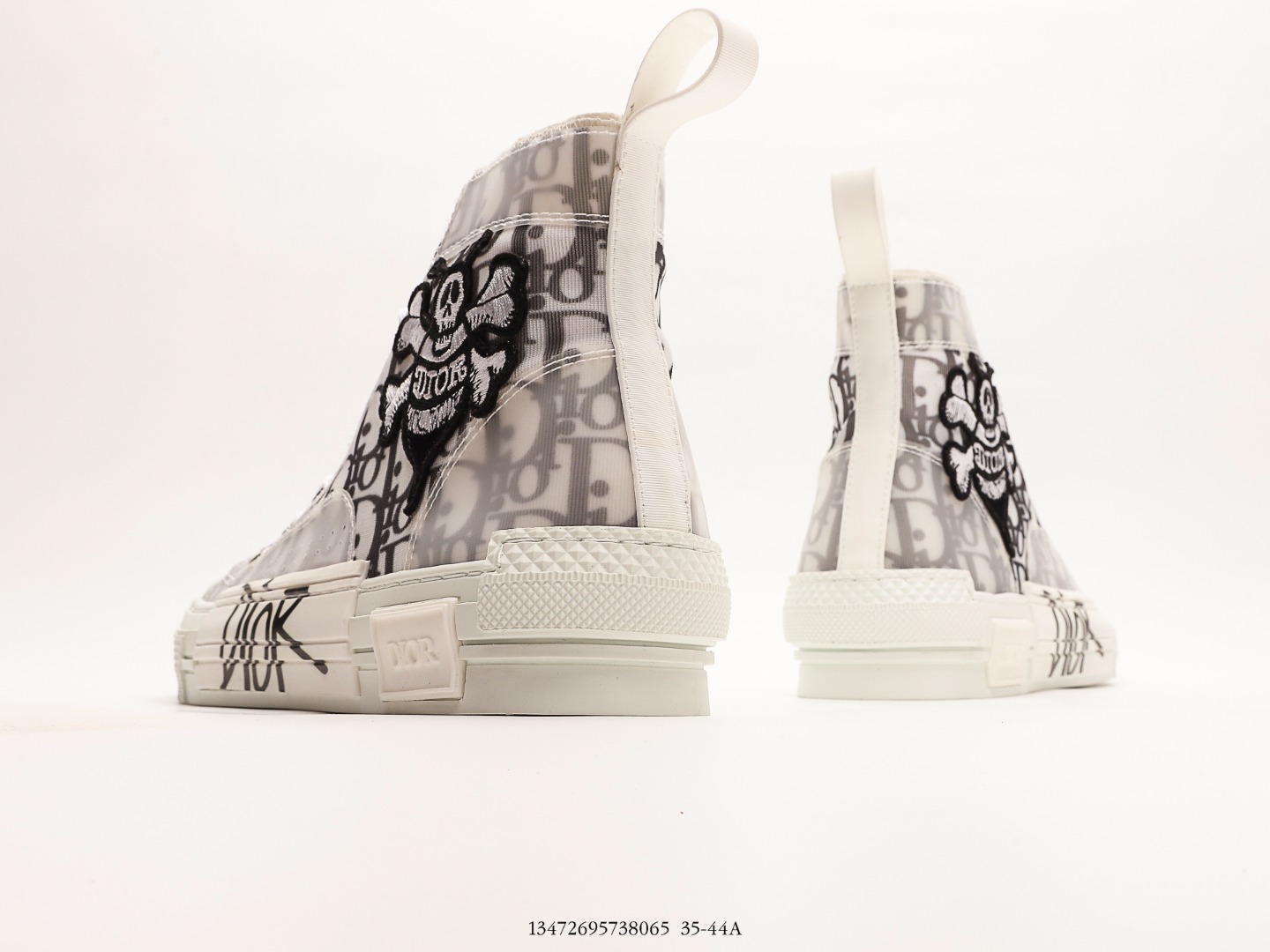 Dior B23 Tears High-Top Sneakers Grey