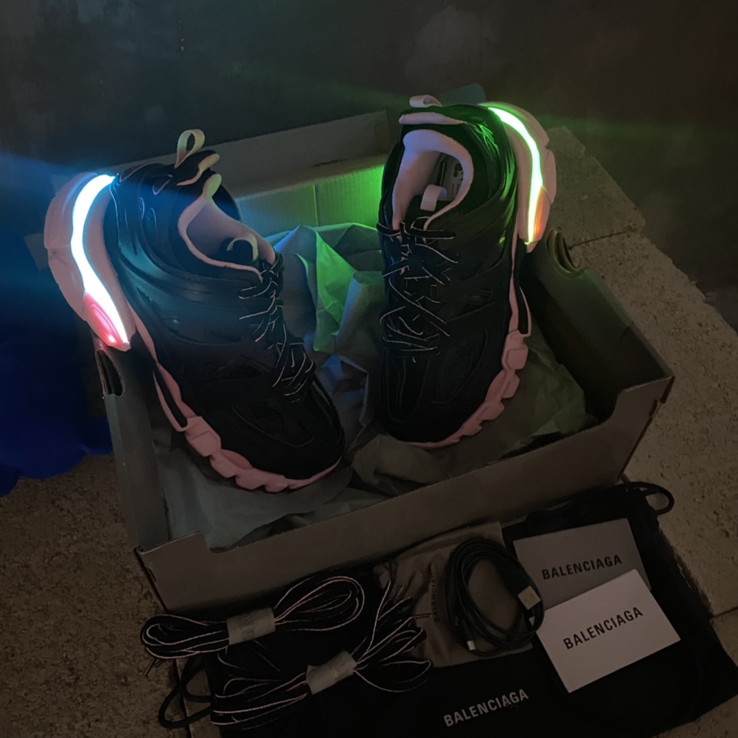 Balenciaga Track LED Sneaker Black Pink