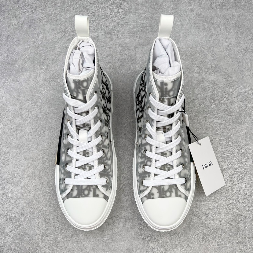 Dior B23 Oblique High-Top Sneakers Grey