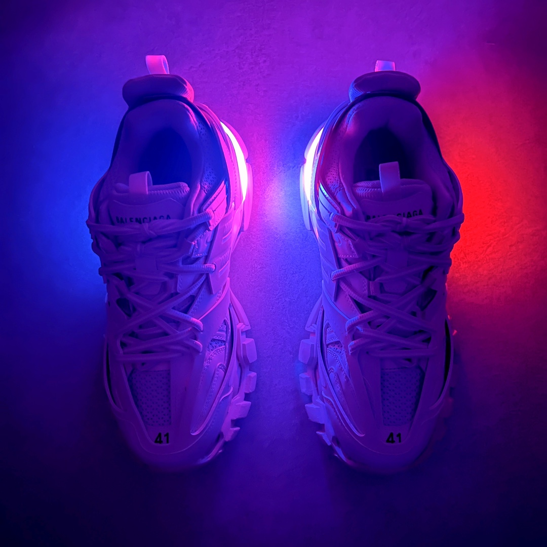 Balenciaga Track LED Trainers White
