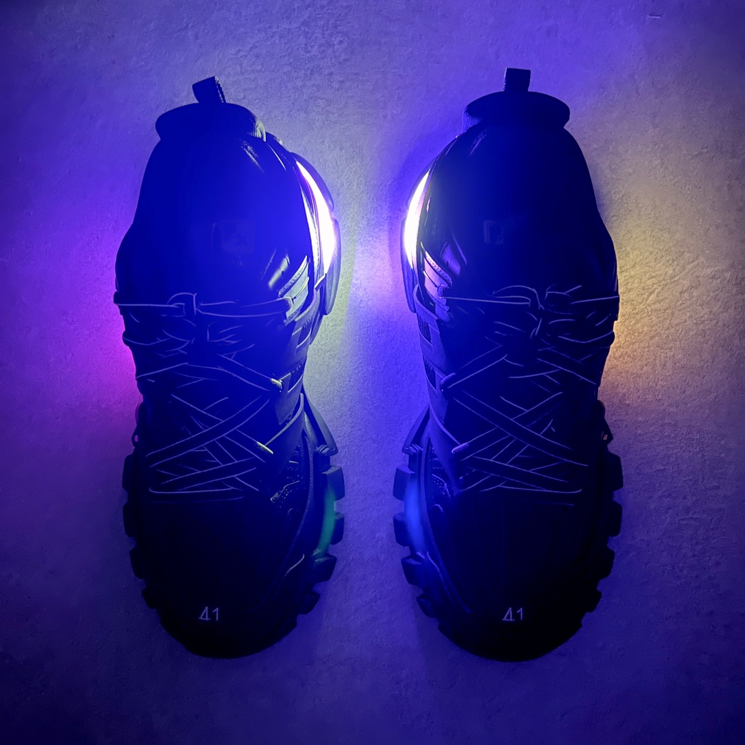 Balenciaga Track LED Trainers Black