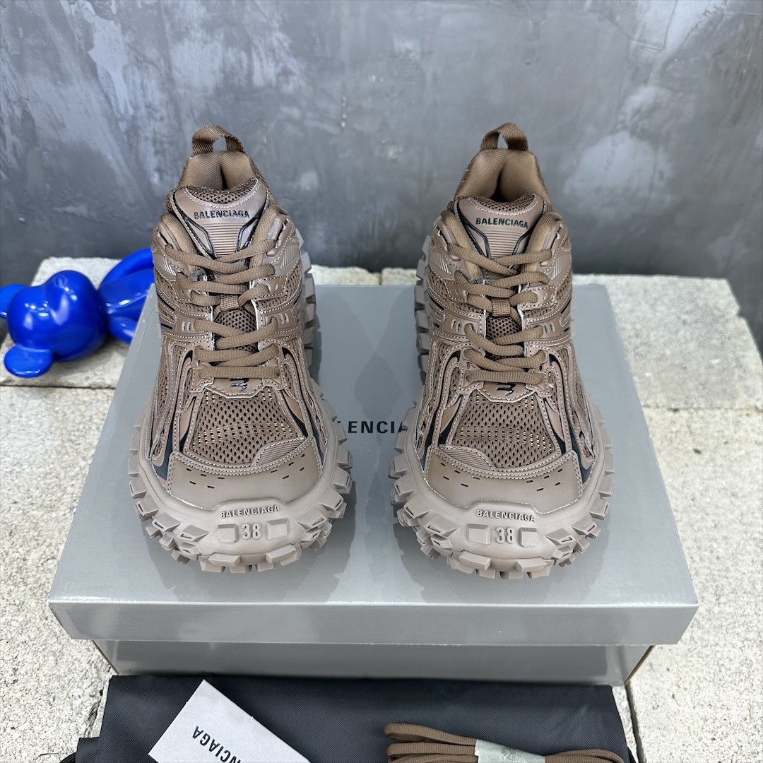 Balenciaga The Haer Project Tire Sole Sneakers Taupe