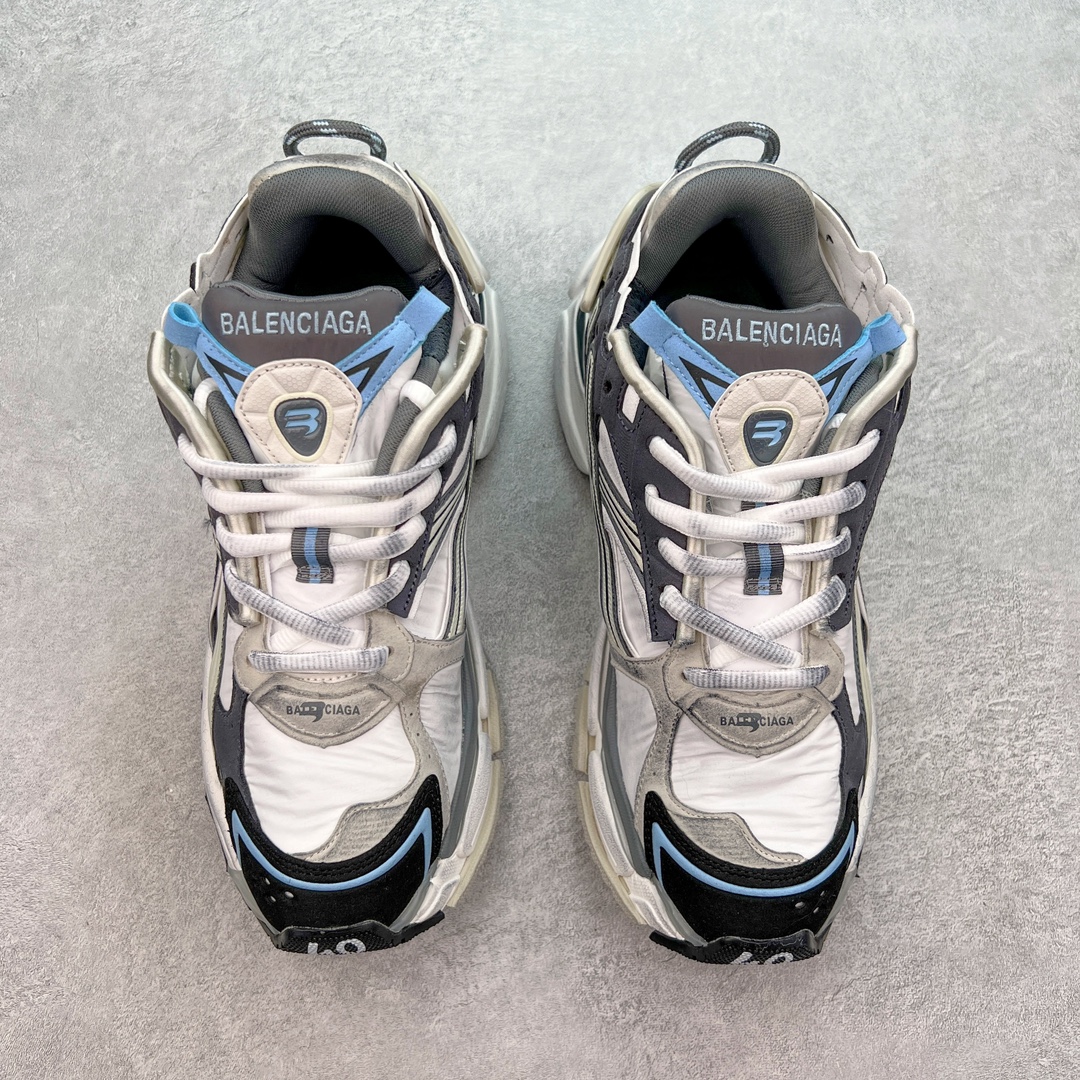 Balenciaga Runner Sneakers Retro Trail White/Blue