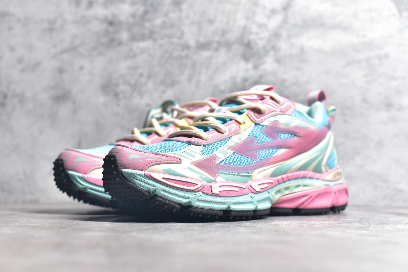 Off-White CO 3D Print Running Shoes Multicolor