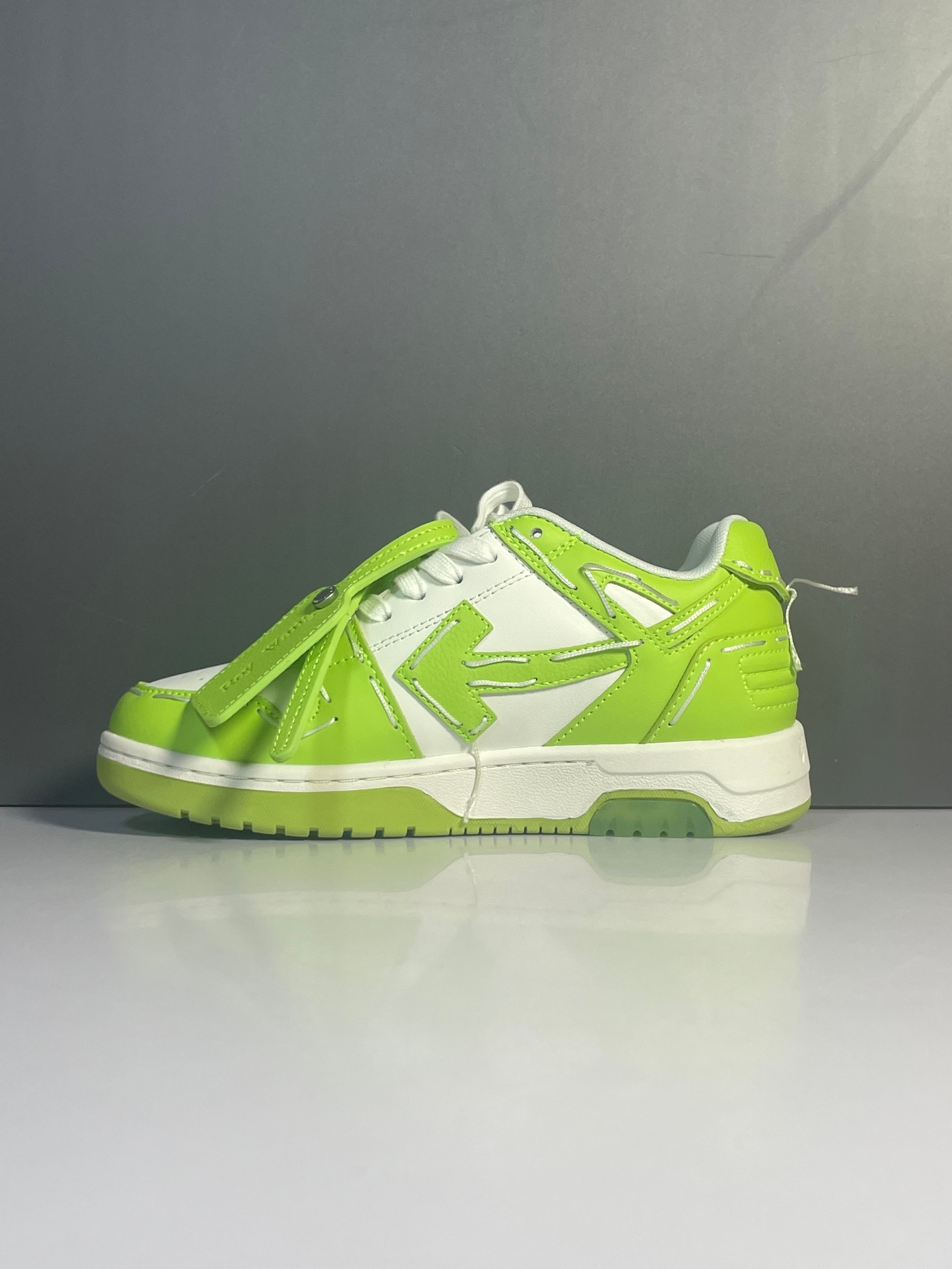 Off-White Out Of Office Low Sneakers Green/White