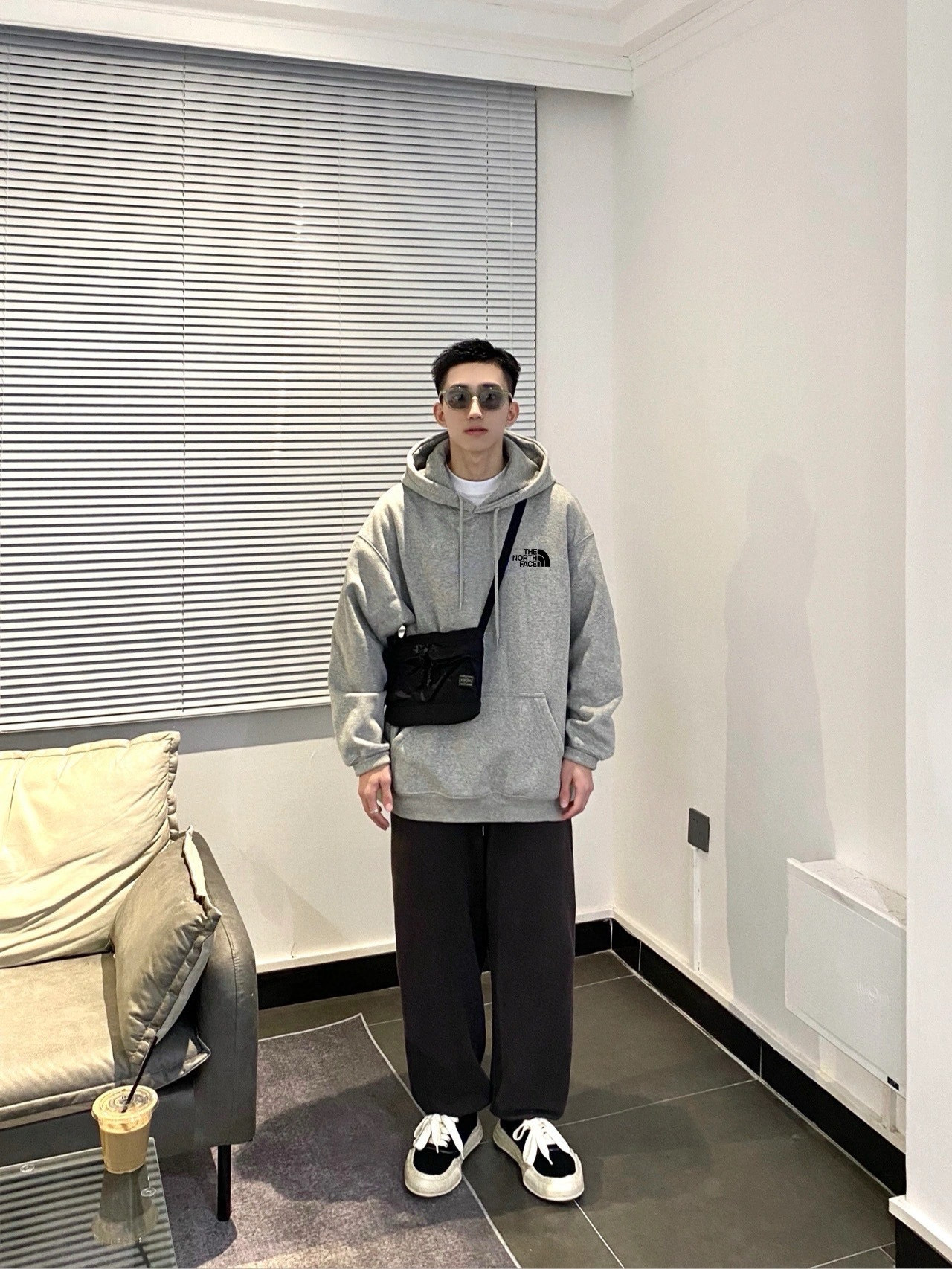 The North Face Animal Graphic Hoodie Gray