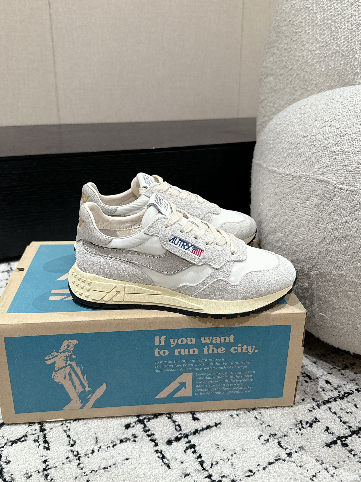 Autry Reelwind Retro Runner White/Gray