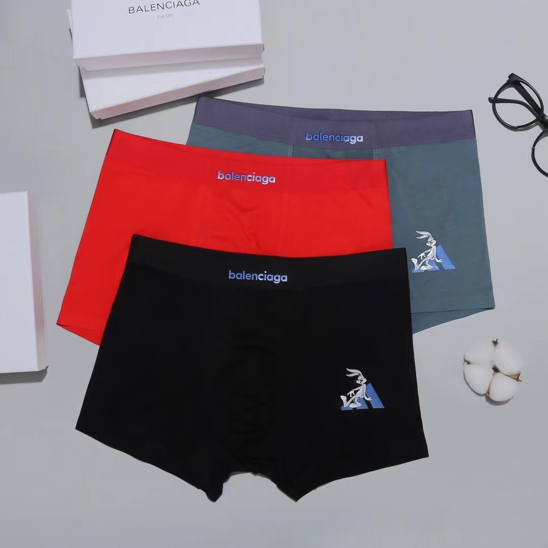 Balenciaga Seamless Modal Boxer Briefs 3-Pack Multicolor