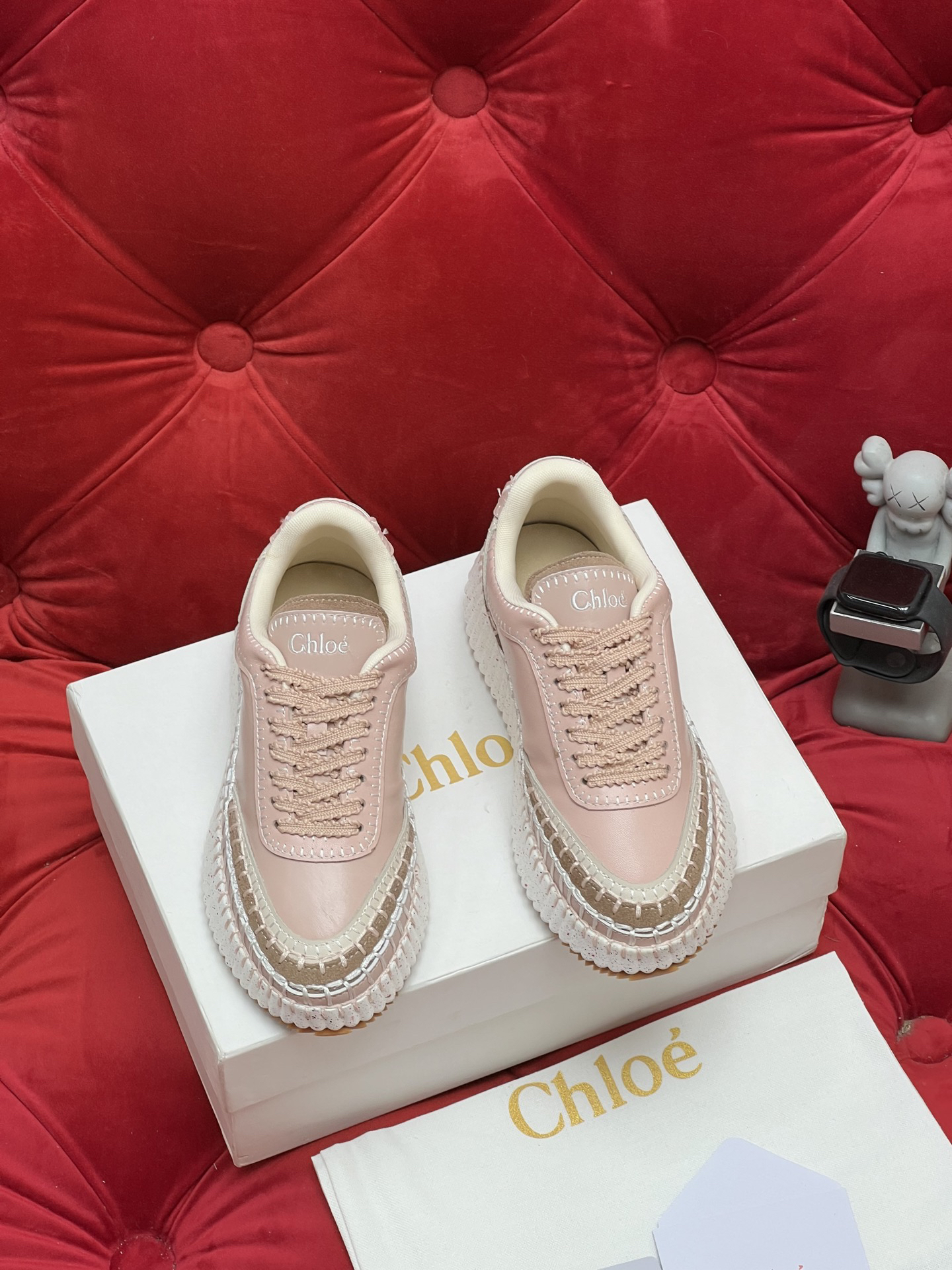 Chloe Platform Sneakers Pink