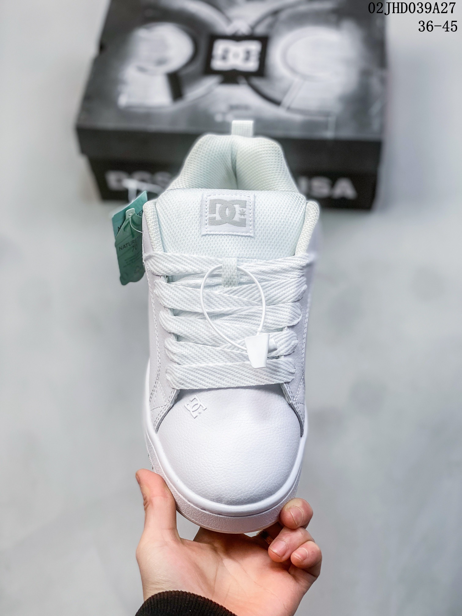 DC Shoes Low-Top Skate Sneaker White/Green