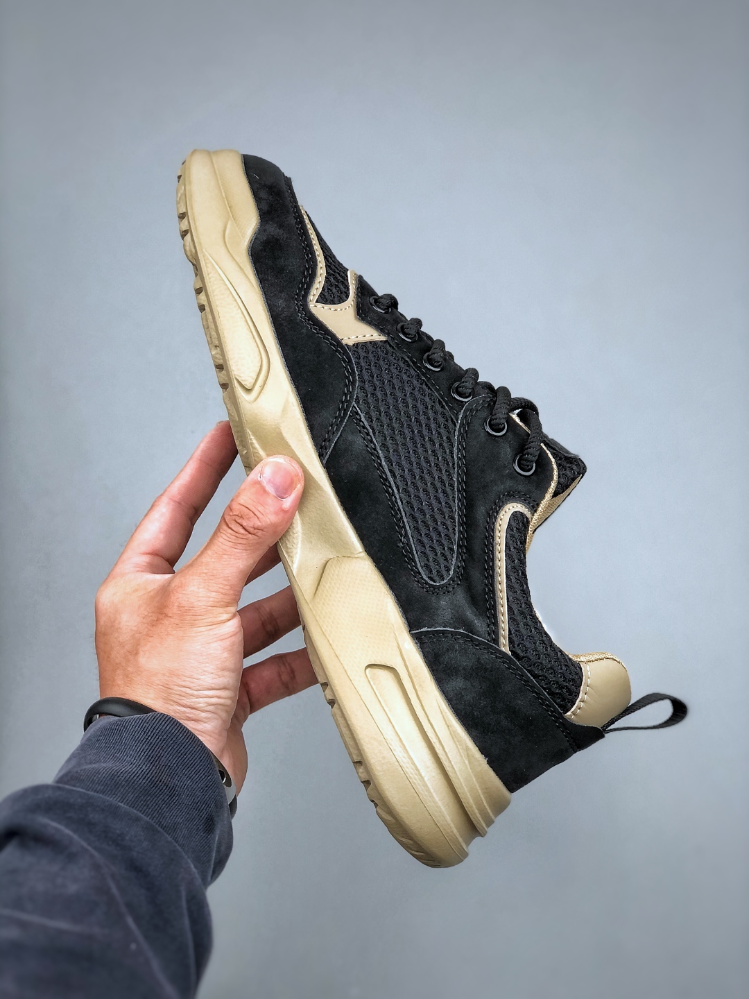 ECCO BIOM Breathable Sneakers Black/Beige