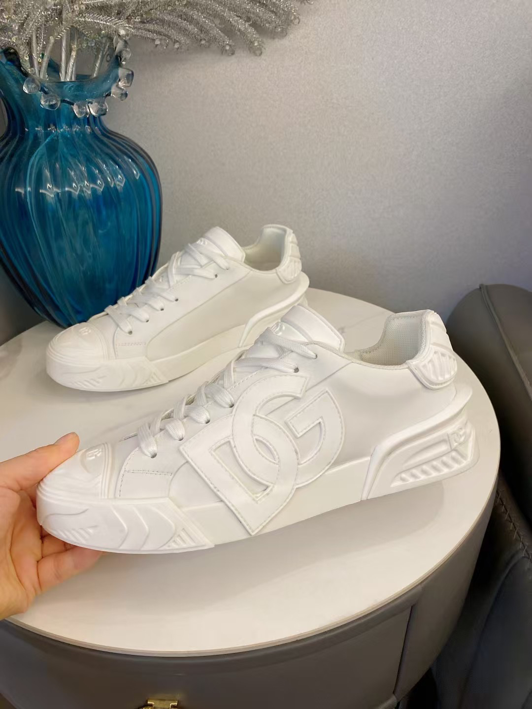 Dolce & Gabbana DG Logo Low-Top Sneakers White