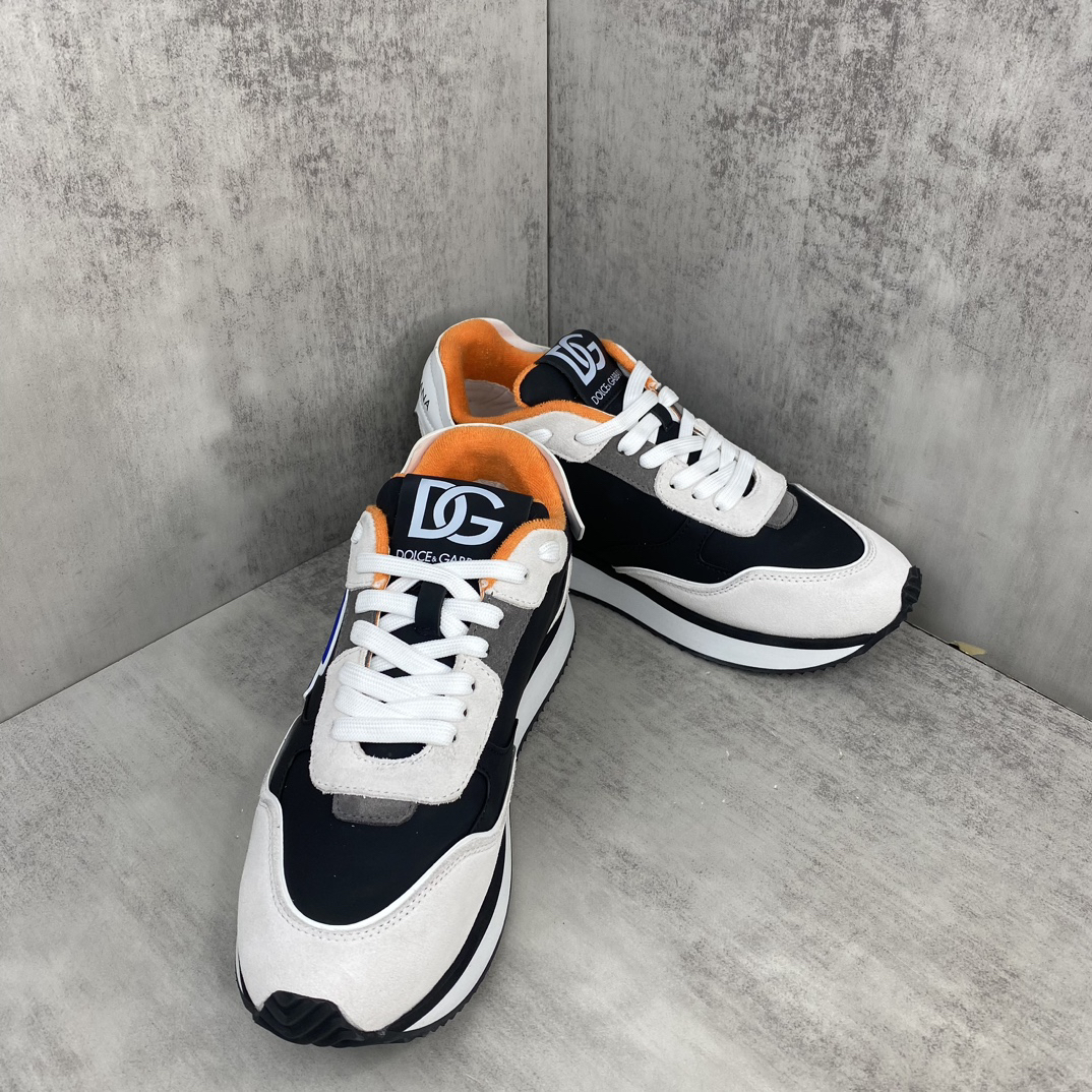 Dolce & Gabbana DG Daymaster Sneakers Black/White/Orange