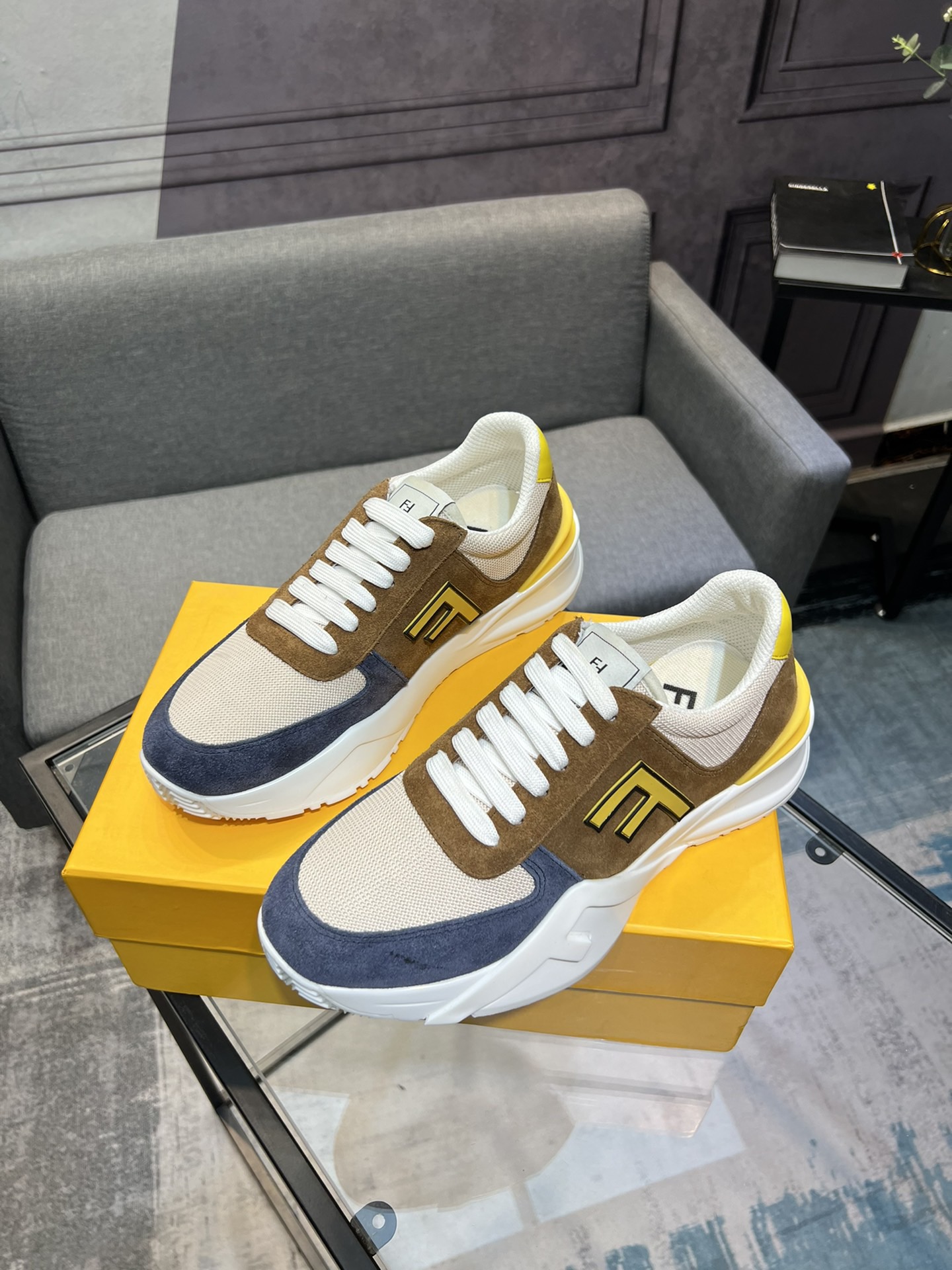 Fendi Chunky Casual Sneakers Multi