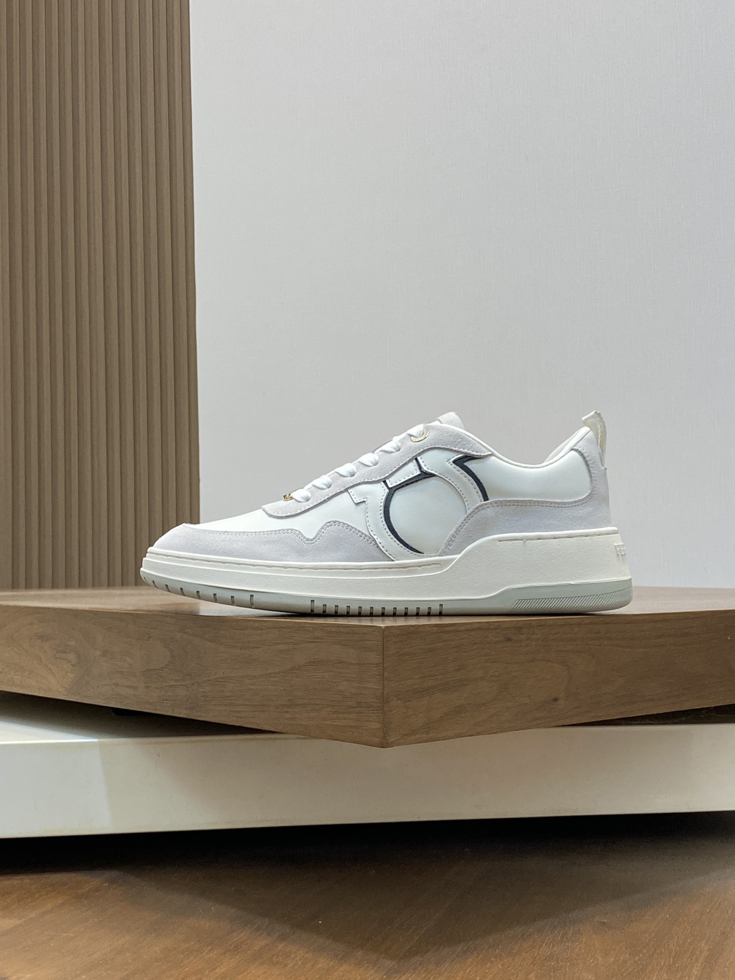 Ferragamo Gancini Low Sneakers White