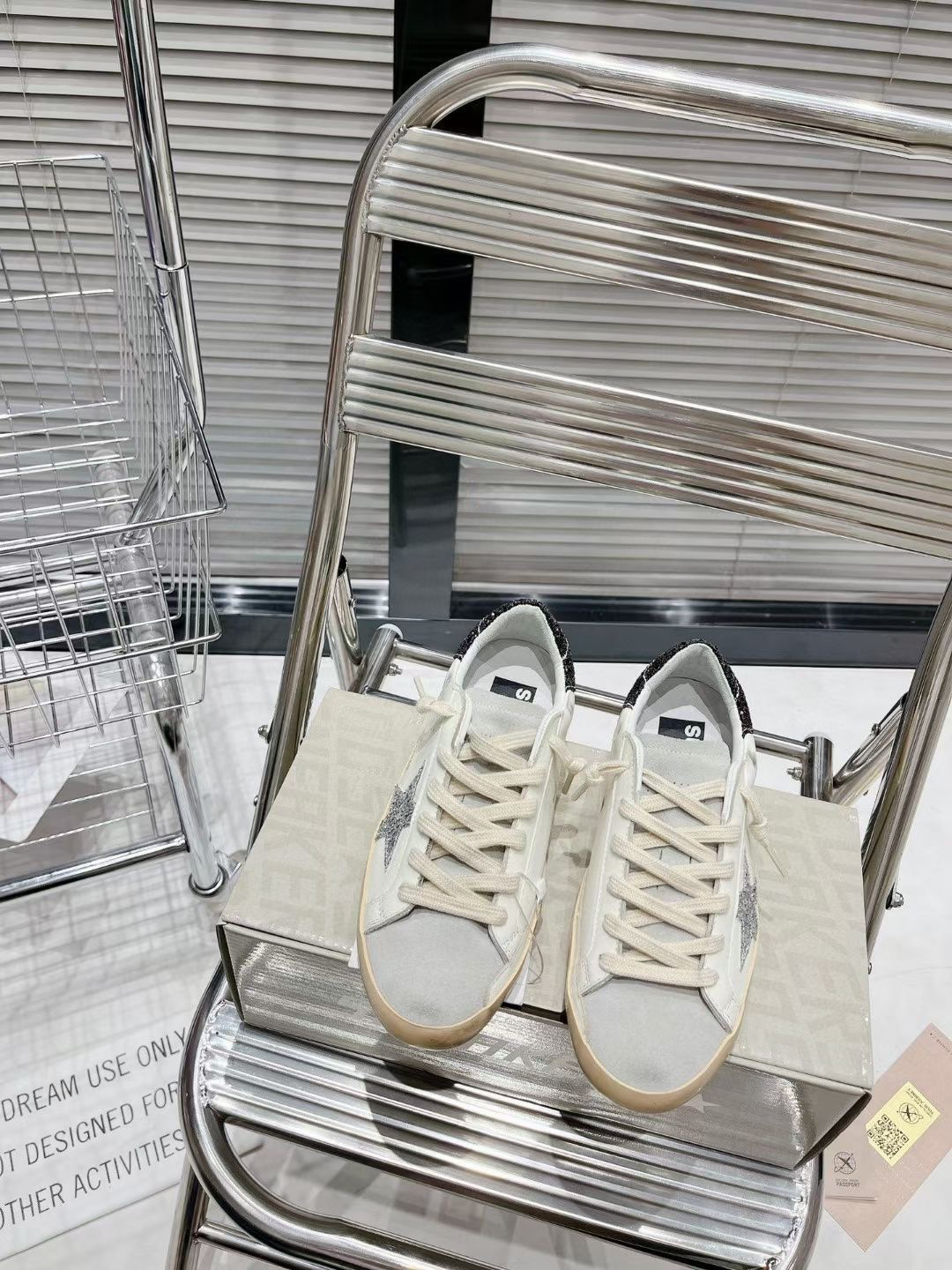 Golden Goose Superstar Sneakers Black/Silver/White