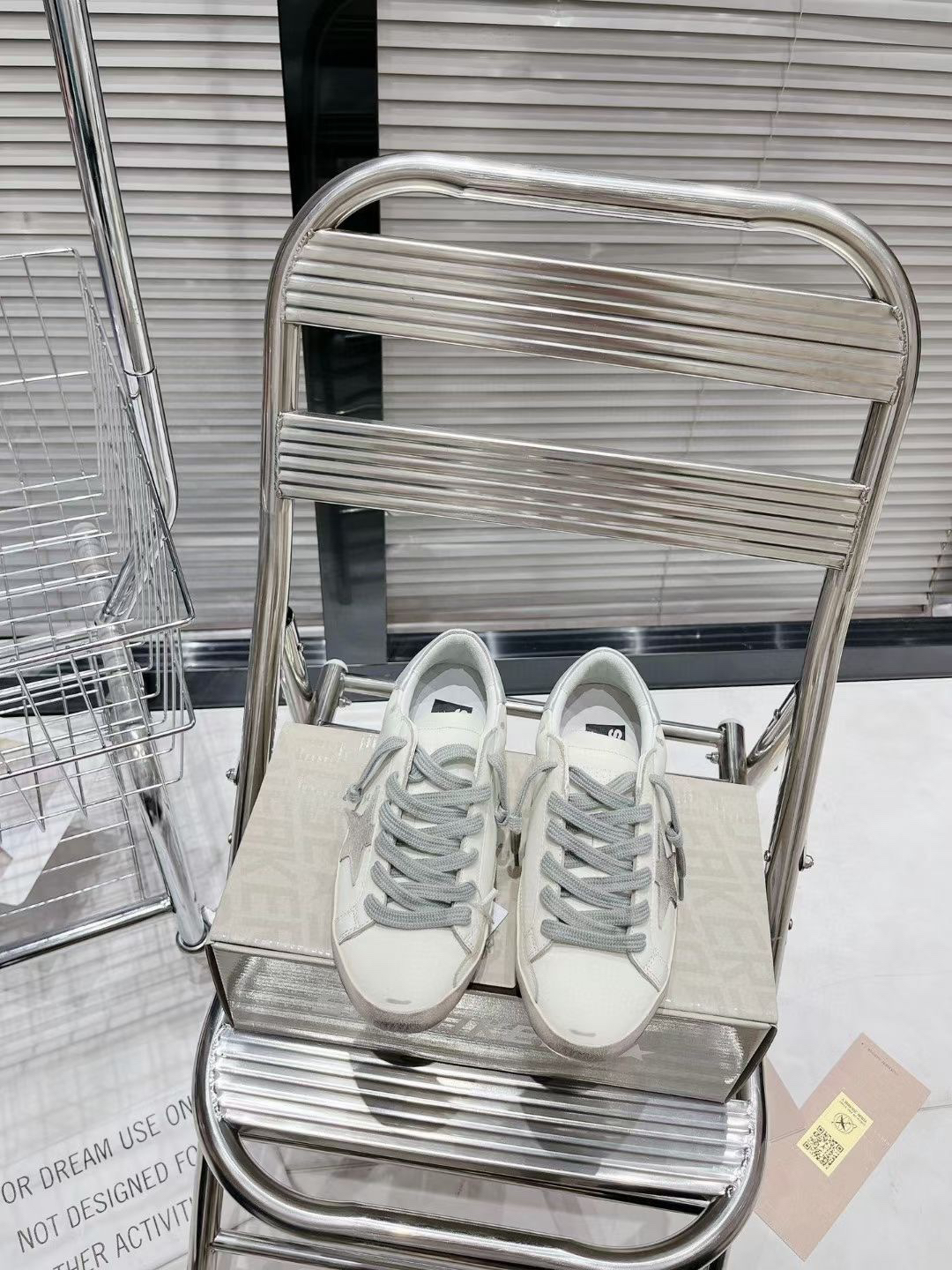 Golden Goose Superstar Sabot Sneakers Silver