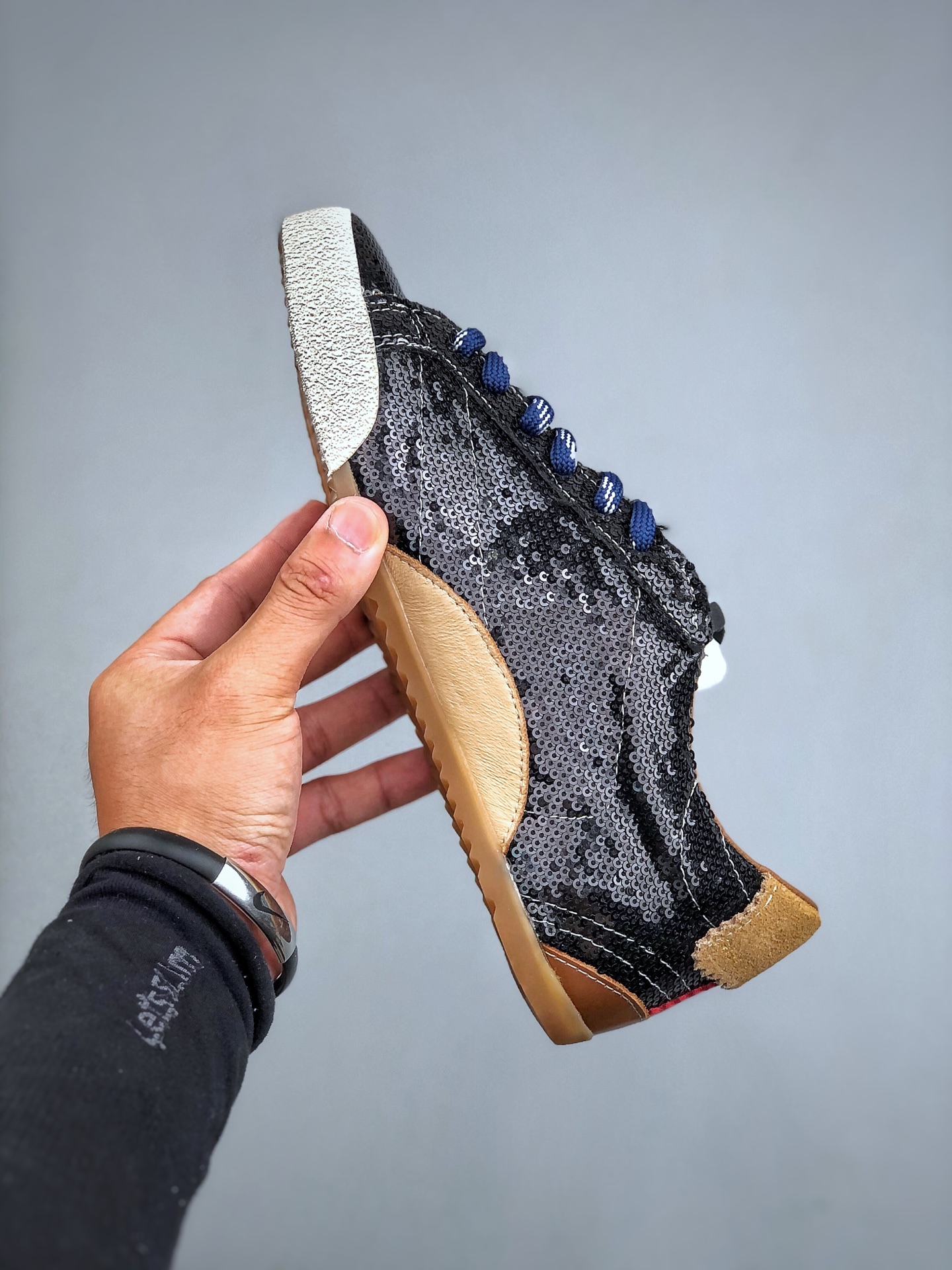 Golden Goose True Star Sequin Sneakers Black/Red